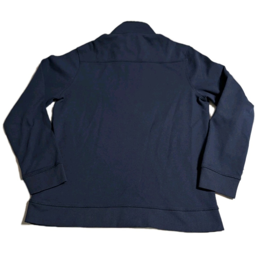 Copper & Oak 1/4 Zip Pullover Mens M Navy Fleece Casual Sweatshirt‎ - Picture 8 of 10